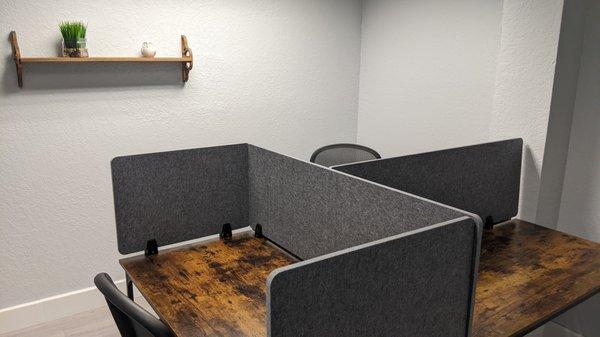 Small office cubicle setup