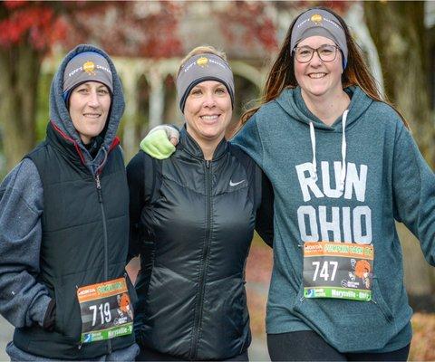 Pumpkin Dash 5k on Thanksgiving Day 2019. Family and friends make the day!