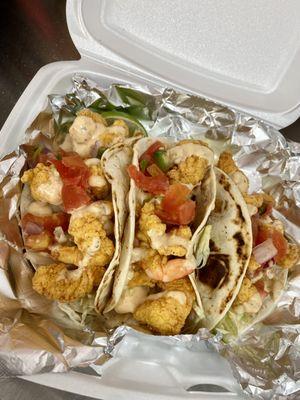 Shrimp tacos