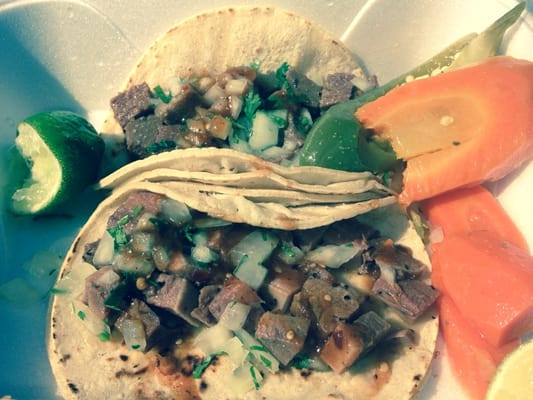 My fav in charleston!! Beef tongue tacos!!!yumm