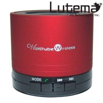 Bluetooth Speakers come in 3 colors
 
 http://www.lutema.com/p-2-lutema-wavetube-wireless-bluetooth-portable-digital-speaker-wfm-radio.aspx