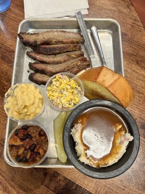 Brisket platter (you cannot sub out any sides)