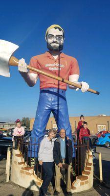 Don, Madonna and a few of their great grandkids on the corner of Stone & Glenn by Paul Buyan