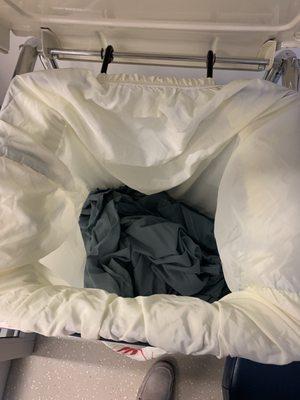 Old bed sheets as a biohazard?