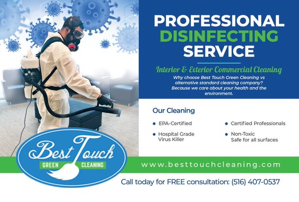 Professional ULV Fogging Disinfecting Service.