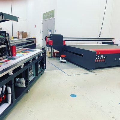 Two EFI 30f Flatbed Printers