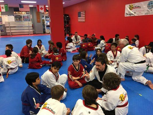 Group discussion improve our understanding of Taekwondo and its values