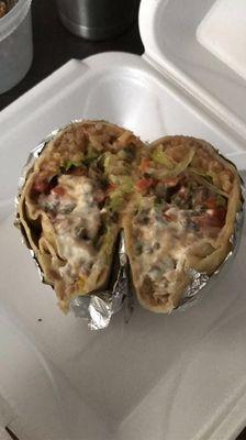 Steak burrito