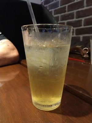 Jameson, green tea, ginger ale and absinthe cocktail