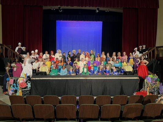 The Cast and Crew of PCT's 2022 Summer production of Disney's The Little Mermaid