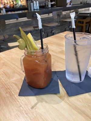 Bloody Mary a must have when traveling.