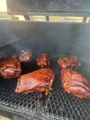 Pork Butt on the Smoker