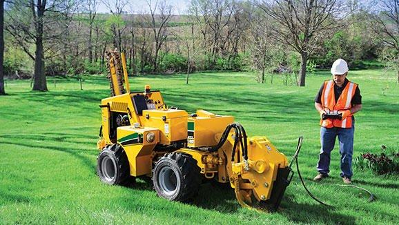 Irrigation and in ground sprinkler installation was never easier with our trencher.