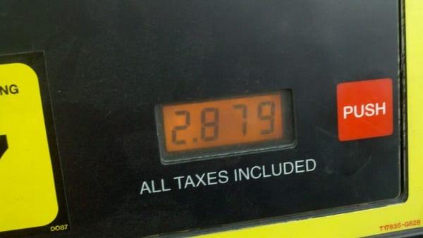 Gas under 3.00? Thanks, winn dixie card