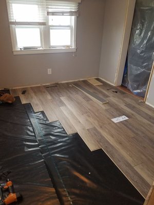 Floor install