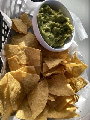 Guacamole and chips