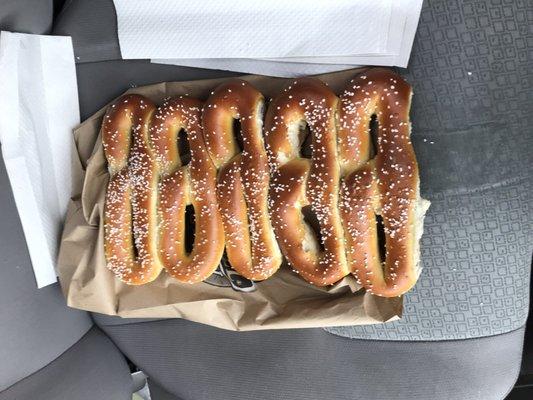 Five pretzels $4