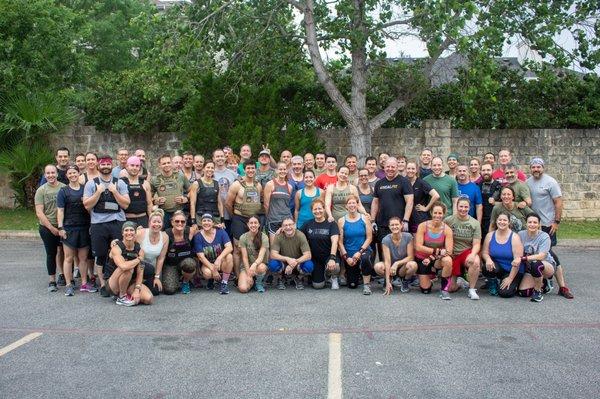 Our annual Memorial Day Murph workout with our community of Optimists!