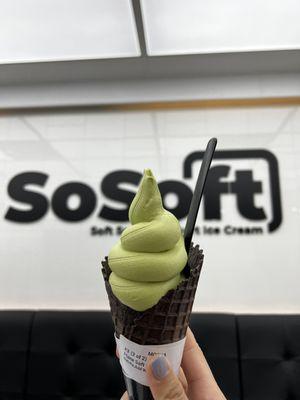 Matcha soft serve