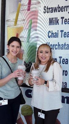 Our regular customers! Thank you for loving our boba teas!!!