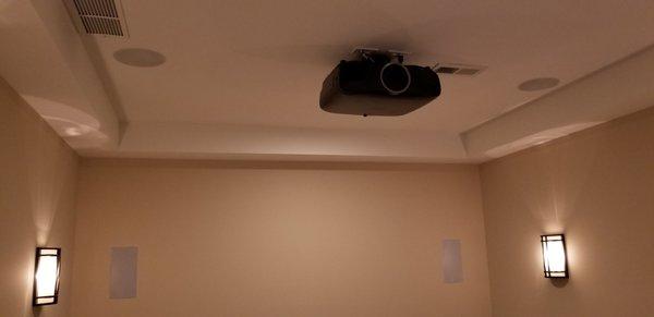 7.1 Surround with 4k Projector