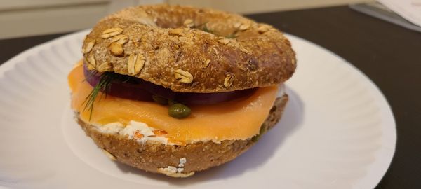 Lox on multigrain