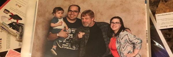 Me Benji and Amy meeting Luke Skywalker!