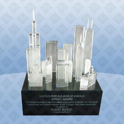 Chicago crystal skyline by The Finer Line