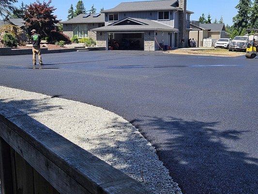 Recent asphalt job