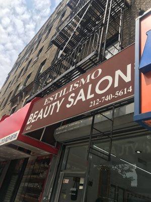 Outside of the Salon