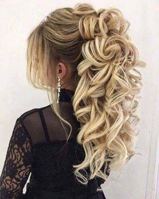 Blond and permanent curls