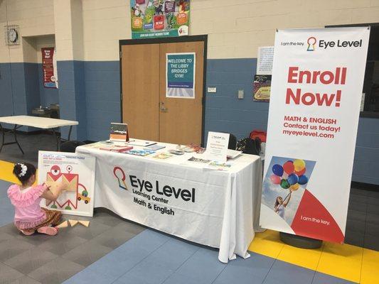 Eyelevel Booth at MountainView Elementry