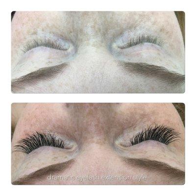 Hybrid eyelash extension