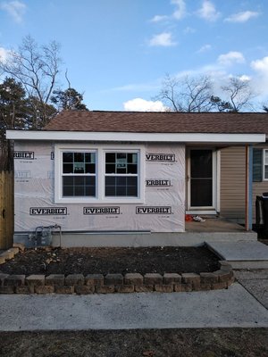 Water tight just needs siding and gutters now!