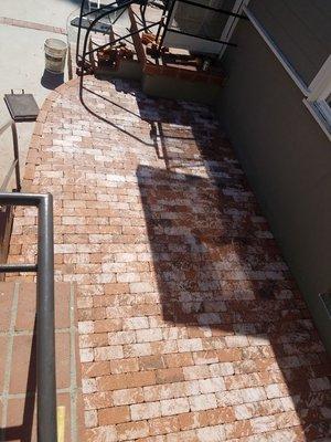 Brick paver patio