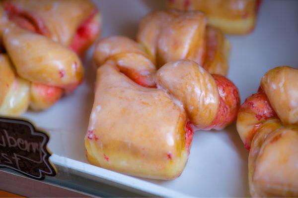 Strawberry Twist Donut