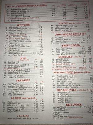 Full Menu