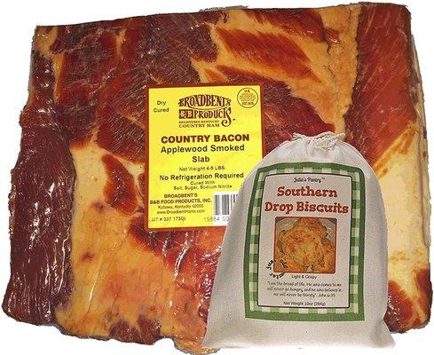 Applewood Smoked Slab Bacon with Easy Sounthern Biscuits