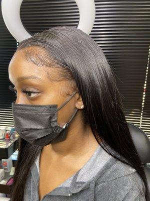 lace wig install