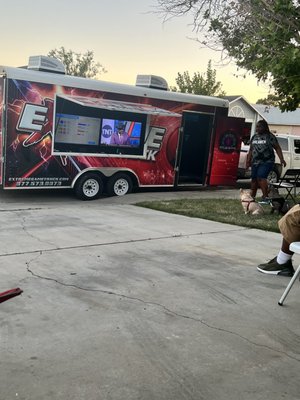 There game truck we rented