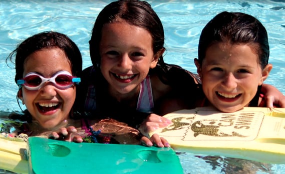 3 heated pools with slides. Red Cross Swim instruction.