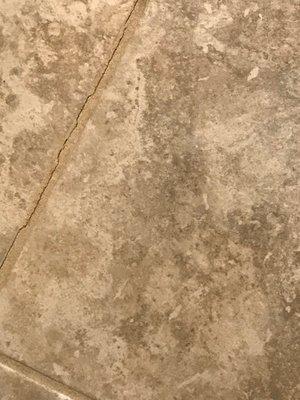 Bathroom Grout - previously repaired