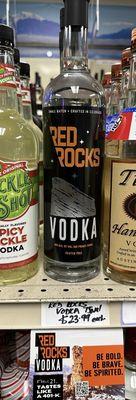 They have the new Red Rocks Vodka now!  Oh man it's so smooth and delicious. My new go to!