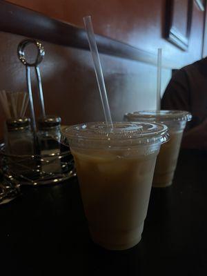 Iced lattes were amazing