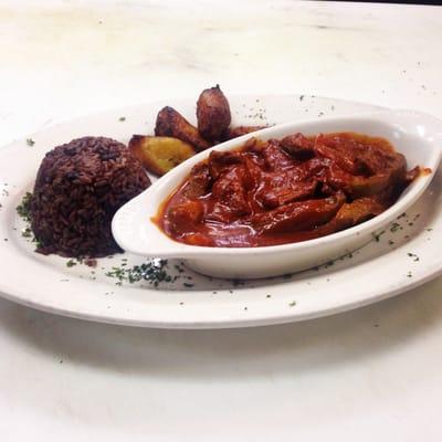 Italian style liver served with Two sides by choice