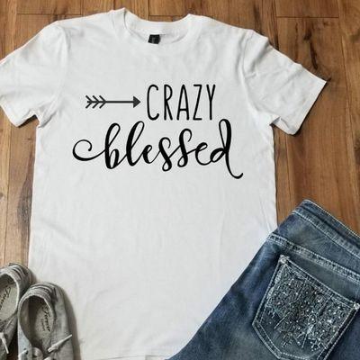 Crazy blessed tshirt design