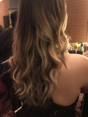 Balayage and curls!