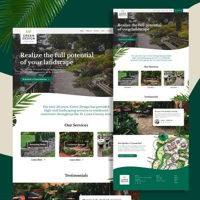 Landscaping homepage design