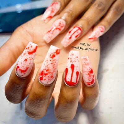 By Stephanie 
Call 202-636-6061
Follow IG @nail_by_stephanie see more design