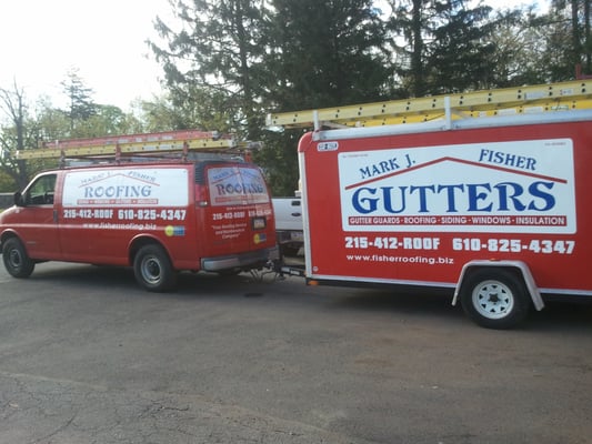 Our technicians make your custom seamless gutters right onsite!